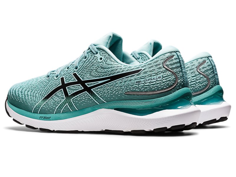 Asics Gel-cumulus 24 Tekaški Čevlji Ženske Zelene Črne | SI1135-311