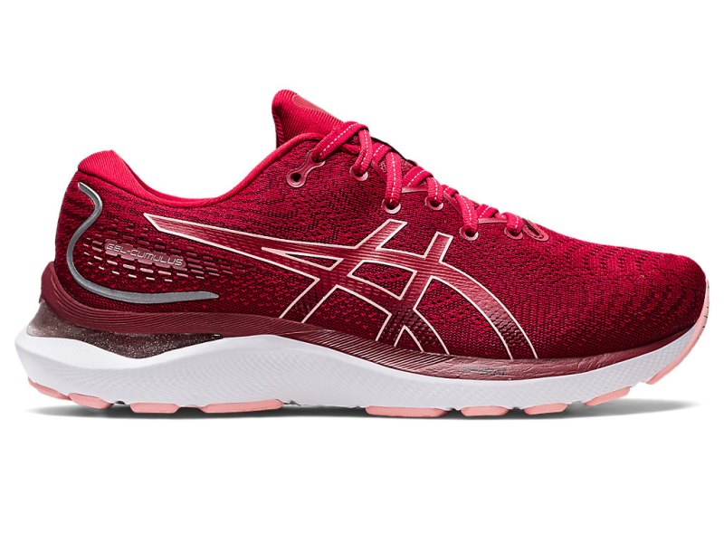 Asics Gel-cumulus 24 Tekaški Čevlji Ženske Temno Rdeče Roza | SI7204-370