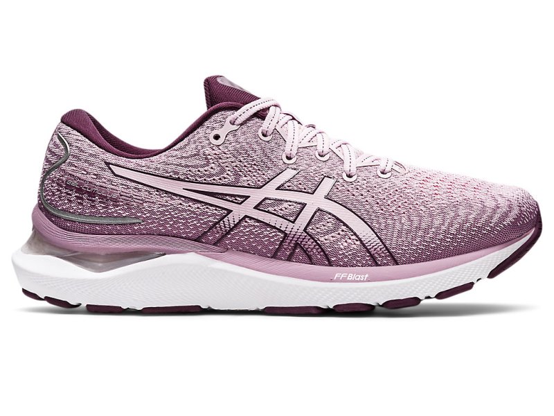 Asics Gel-cumulus 24 Tekaški Čevlji Ženske Roza Temno Vijolične | SI7602-050