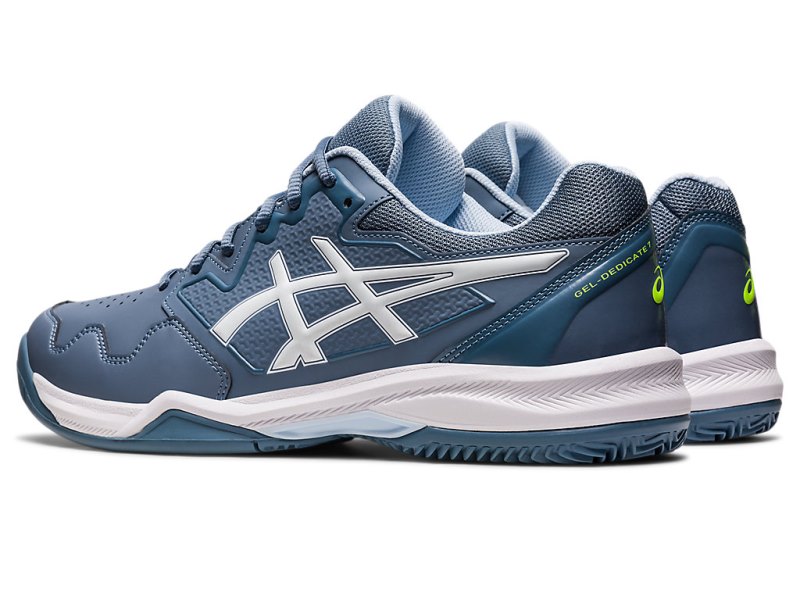 Asics Gel-dedicate 7 Clay Teniški Copati Moški Sive Modre Bele | SI0022-350