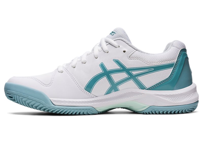 Asics Gel-dedicate 7 Clay Teniški Copati Ženske Bele Modre | SI1527-396