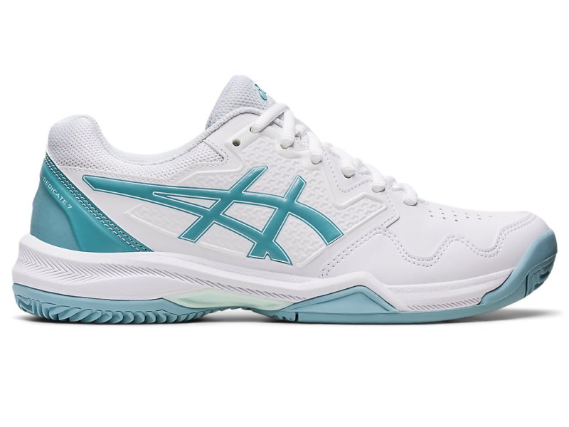 Asics Gel-dedicate 7 Clay Teniški Copati Ženske Bele Modre | SI1527-396