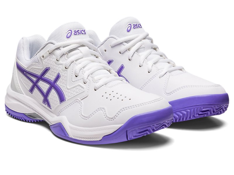 Asics Gel-dedicate 7 Clay Teniški Copati Ženske Bele Vijolične | SI2337-452