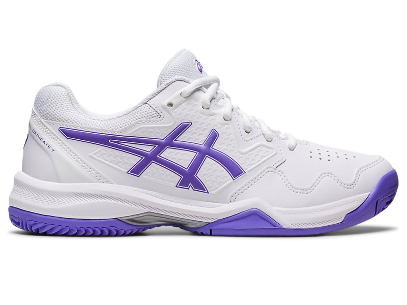 Asics Gel-dedicate 7 Clay Teniški Copati Ženske Bele Vijolične | SI2337-452