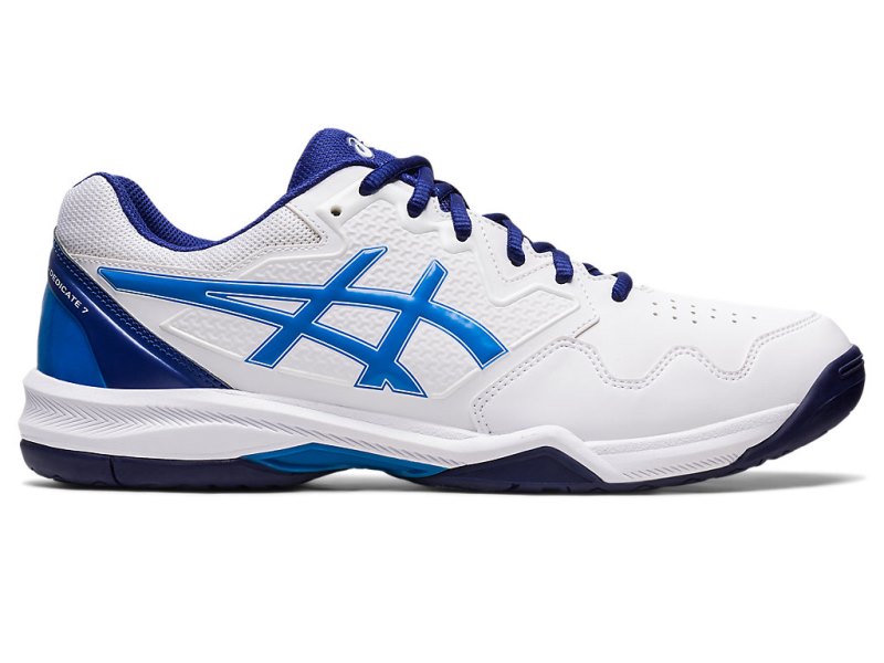 Asics Gel-dedicate 7 Teniški Copati Moški Bele Modre | SI3289-876