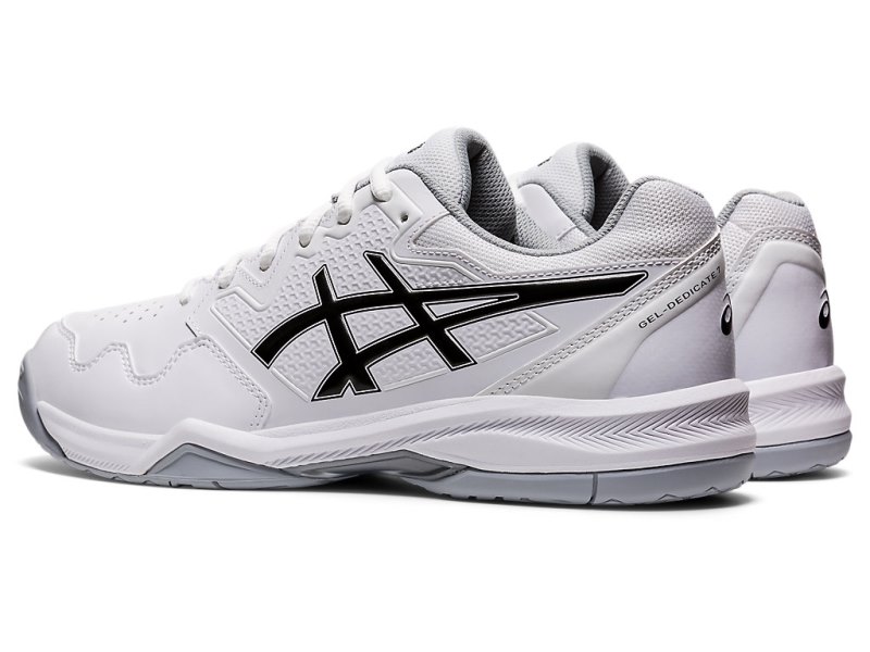 Asics Gel-dedicate 7 Teniški Copati Moški Bele Črne | SI6324-149