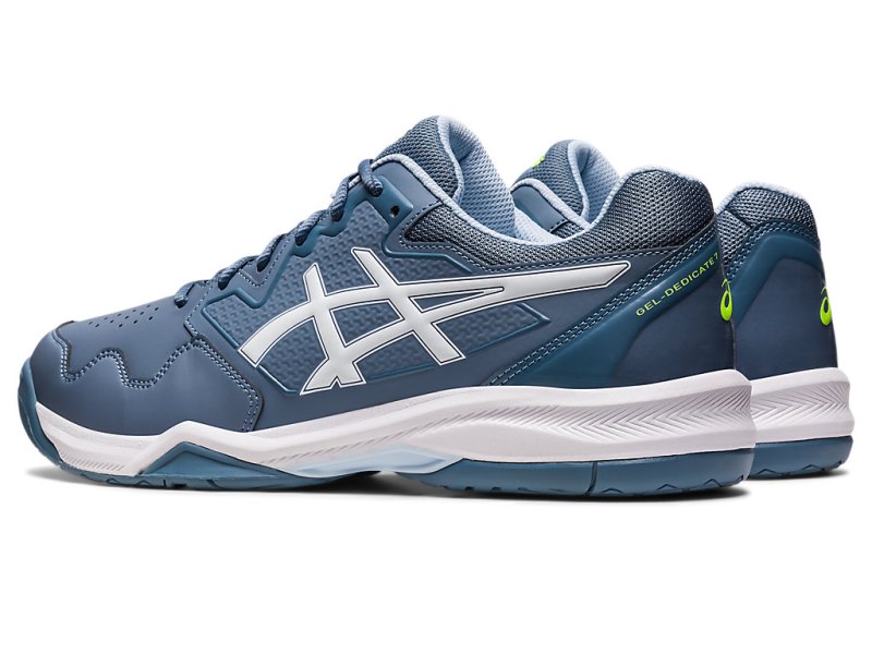 Asics Gel-dedicate 7 Teniški Copati Moški Sive Modre Bele | SI6591-610