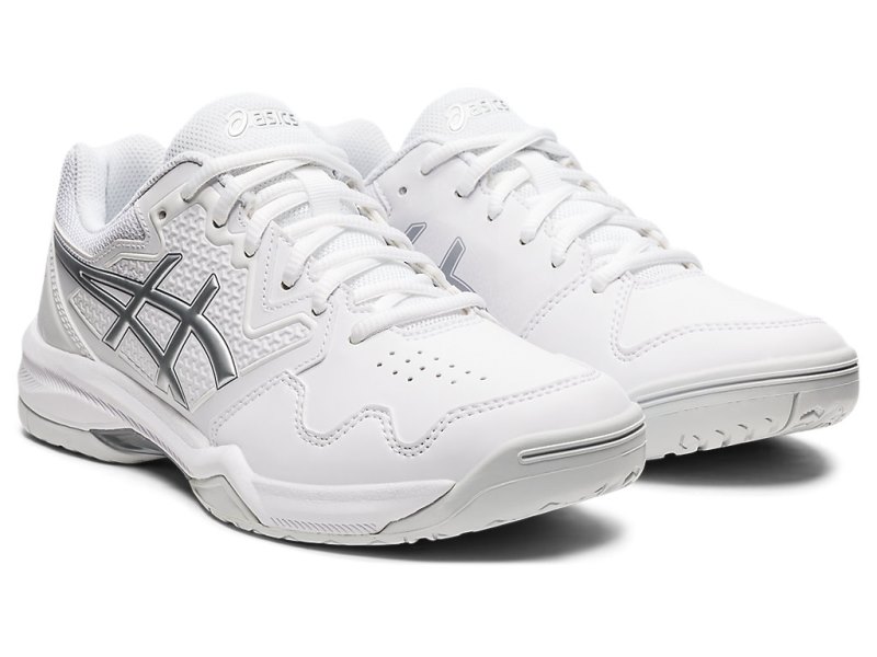 Asics Gel-dedicate 7 Teniški Copati Ženske Bele Srebrne | SI1901-983