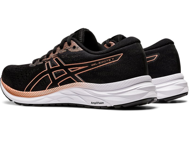 Asics Gel-eXCite 7 Tekaški Čevlji Ženske Črne Roza Zlate | SI1819-776