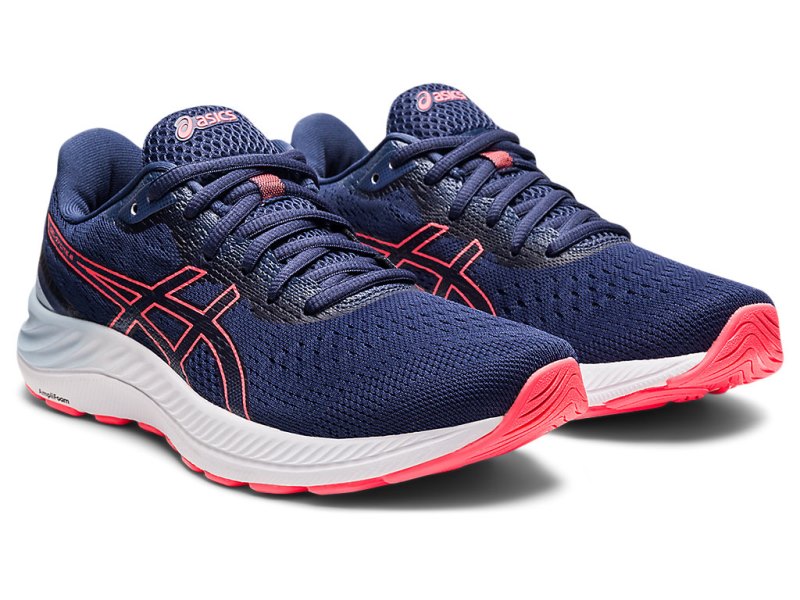 Asics Gel-eXCite 8 (D) Tekaški Čevlji Ženske Modre Koralne | SI1369-027