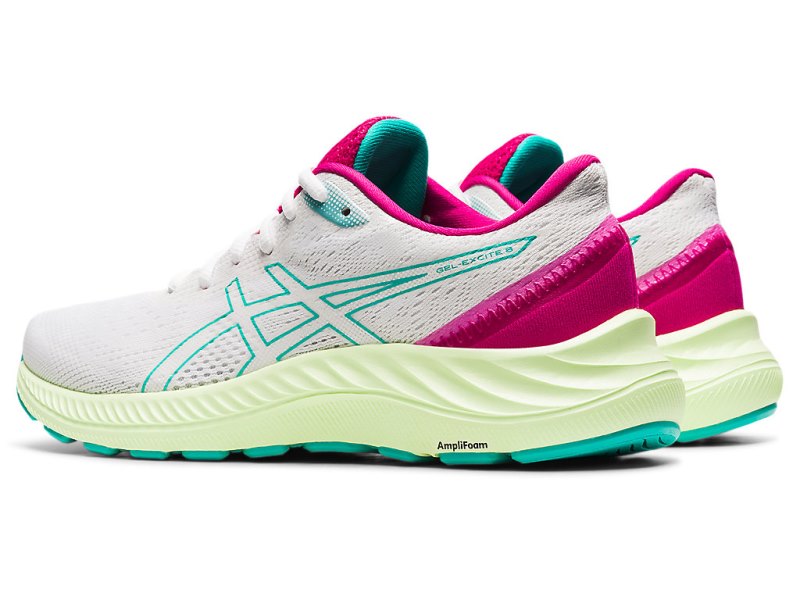 Asics Gel-eXCite 8 Tekaški Čevlji Ženske Bele Zelene | SI2253-694