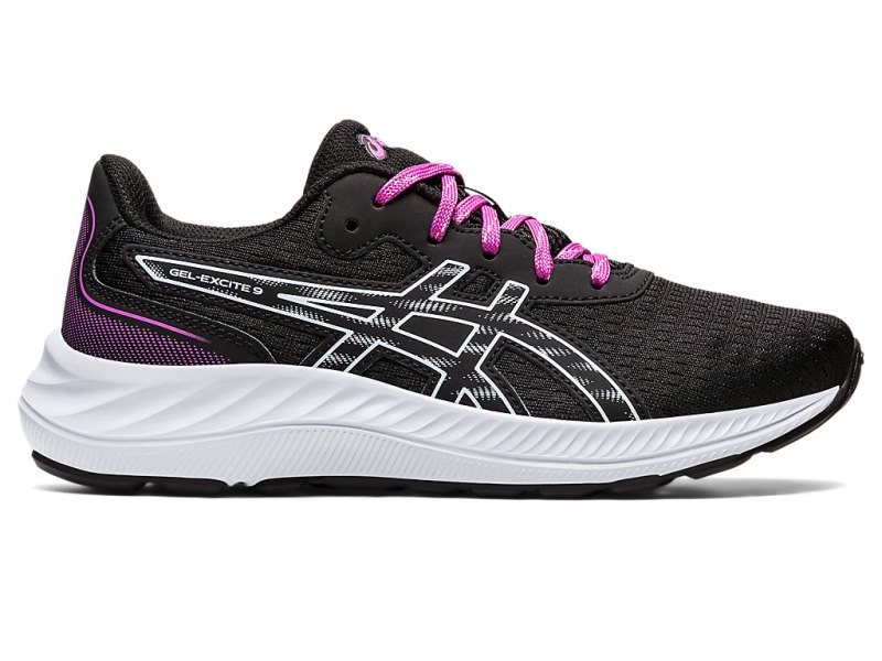 Asics Gel-eXCite 9 Športne Superge Otroški Črne Svetlo Modre | SI2154-075