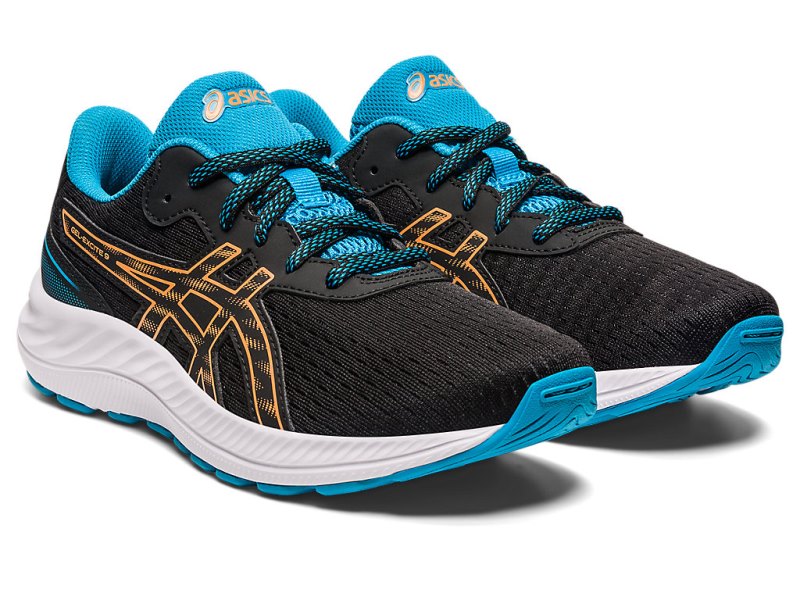 Asics Gel-eXCite 9 Športne Superge Otroški Črne Oranžne | SI2398-238