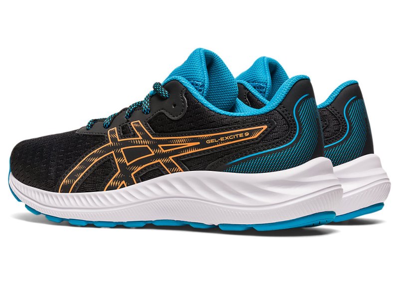 Asics Gel-eXCite 9 Športne Superge Otroški Črne Oranžne | SI2398-238