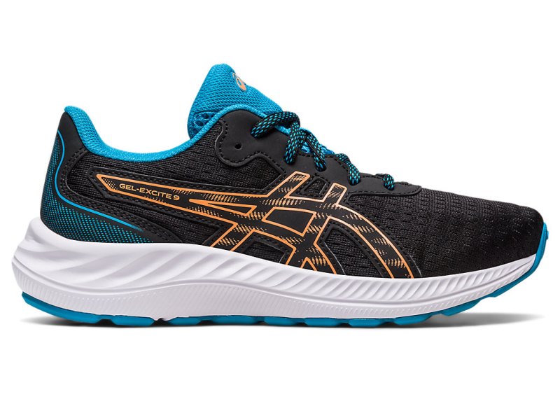 Asics Gel-eXCite 9 Športne Superge Otroški Črne Oranžne | SI2398-238