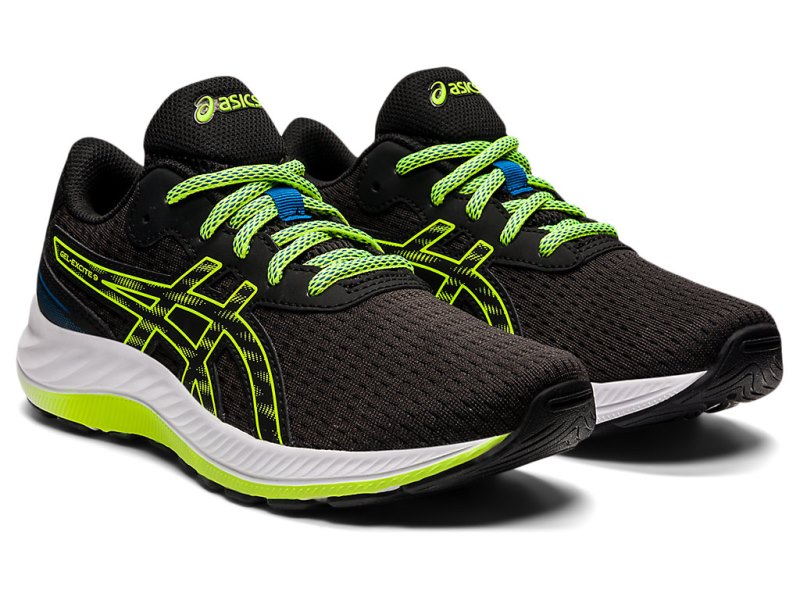 Asics Gel-eXCite 9 Športne Superge Otroški Črne Zelene | SI6103-527