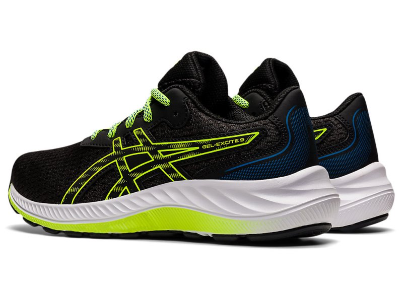 Asics Gel-eXCite 9 Športne Superge Otroški Črne Zelene | SI6103-527