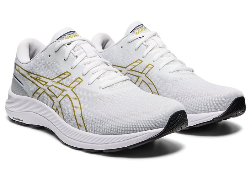 Asics Gel-eXCite 9 Tekaški Čevlji Moški Bele Olivno Zelene | SI3699-586