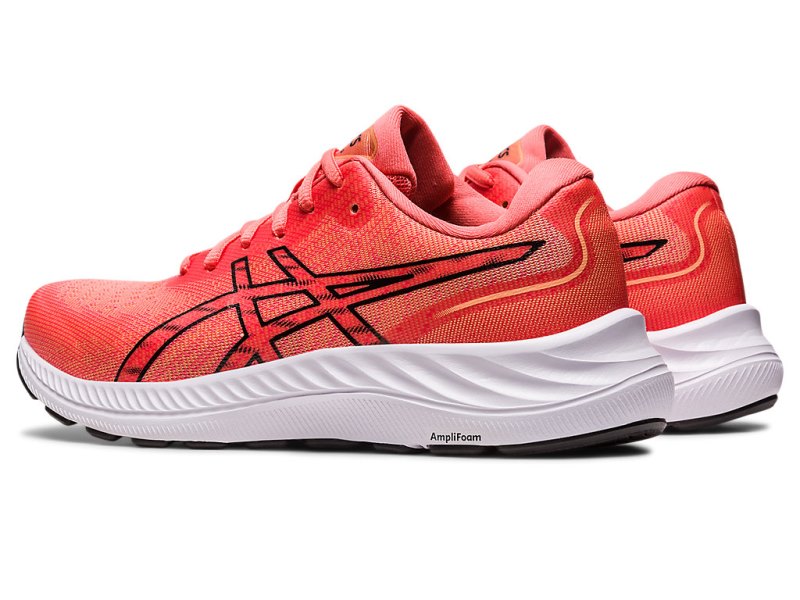 Asics Gel-eXCite 9 Tekaški Čevlji Ženske Koralne Črne | SI4551-195