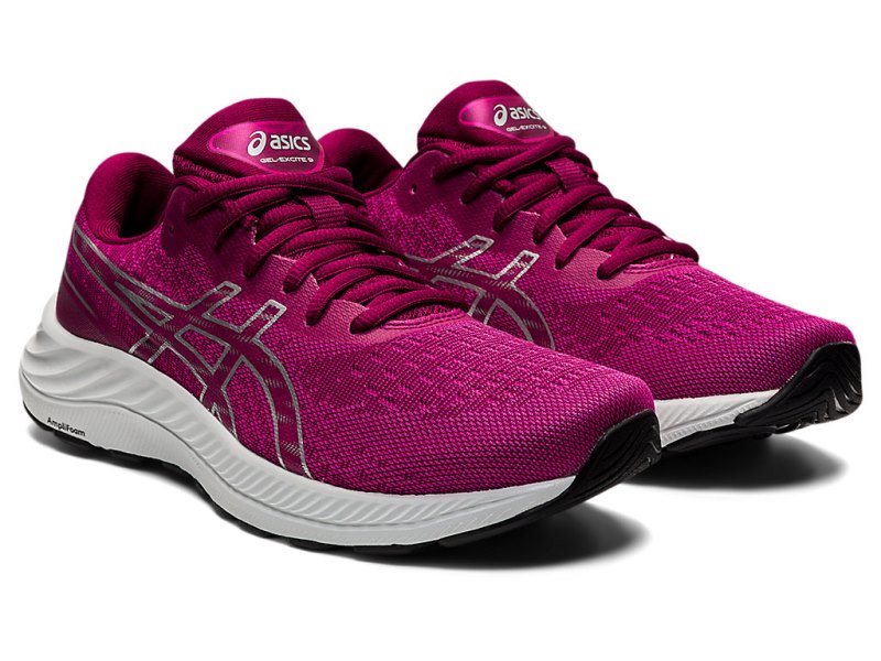 Asics Gel-eXCite 9 Tekaški Čevlji Ženske Fuksije Rdeče Srebrne | SI8314-321