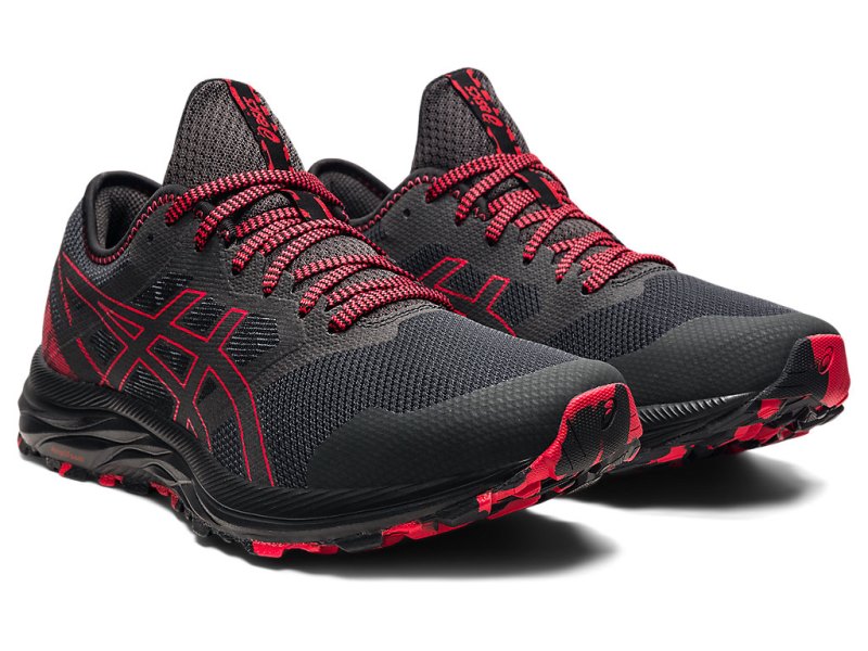 Asics Gel-eXCite Trail Tekaški Čevlji Moški Temno Sive Rdeče | SI2615-331