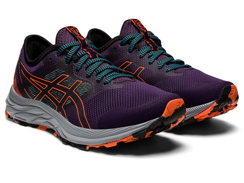 Asics Gel-eXCite Trail Tekaški Čevlji Ženske Temno Vijolične Oranžne | SI8339-304