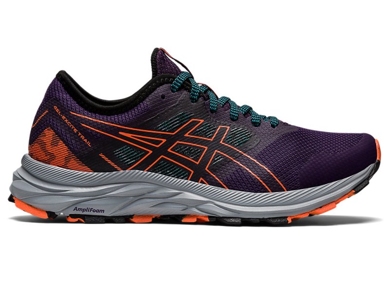 Asics Gel-eXCite Trail Tekaški Čevlji Ženske Temno Vijolične Oranžne | SI8339-304