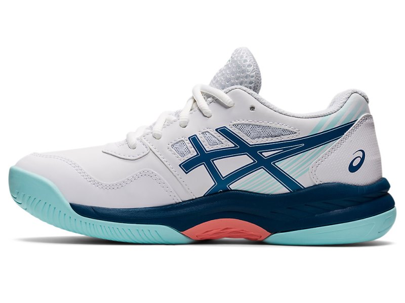 Asics Gel-game 8 Športne Superge Otroški Bele Svetlo Indigo | SI1303-534