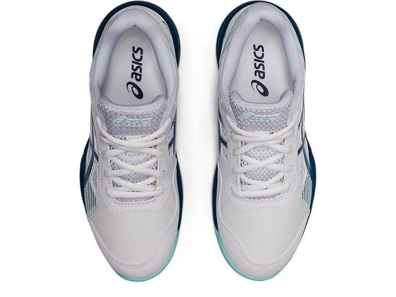 Asics Gel-game 8 Športne Superge Otroški Bele Svetlo Indigo | SI1303-534