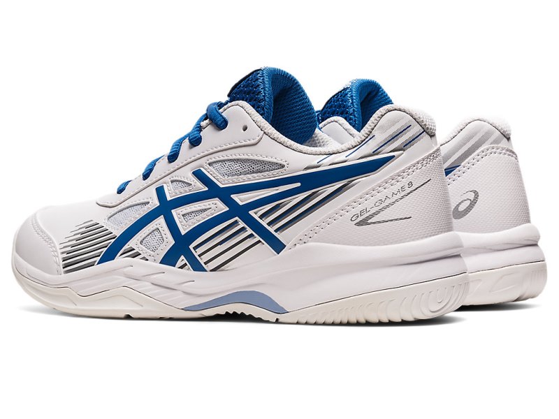 Asics Gel-game 8 Športne Superge Otroški Bele Modre | SI8562-719