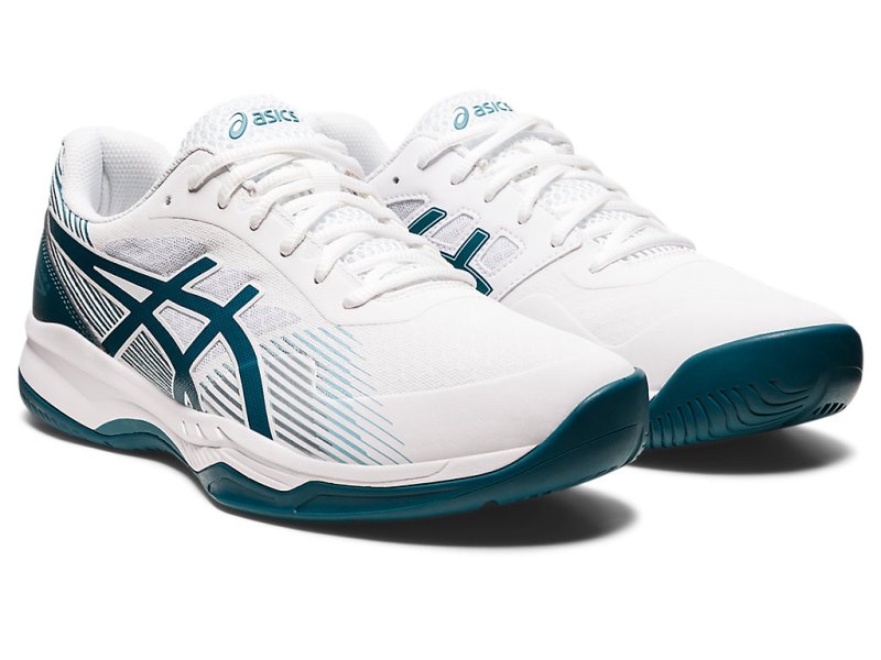 Asics Gel-game 8 Teniški Copati Moški Bele Temno Zelene | SI3963-548