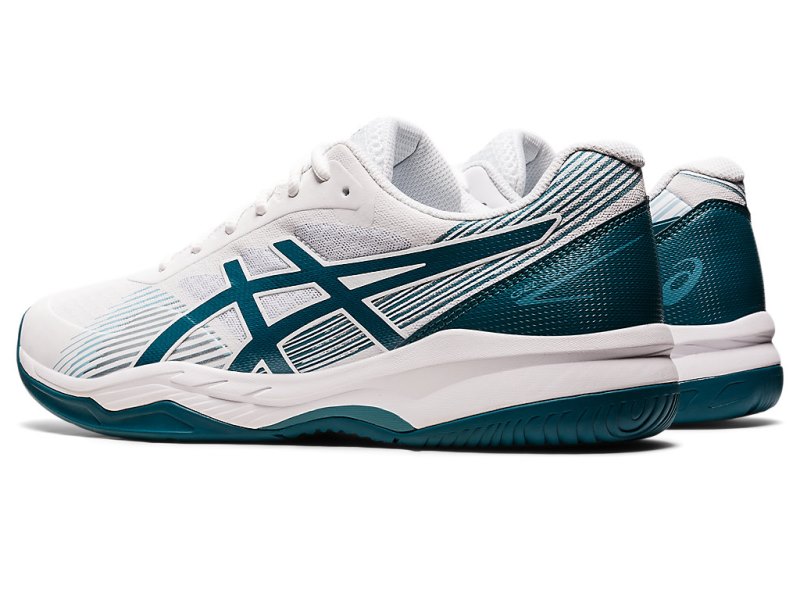 Asics Gel-game 8 Teniški Copati Moški Bele Temno Zelene | SI3963-548