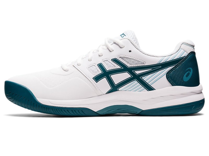 Asics Gel-game 8 Teniški Copati Moški Bele Temno Zelene | SI3963-548