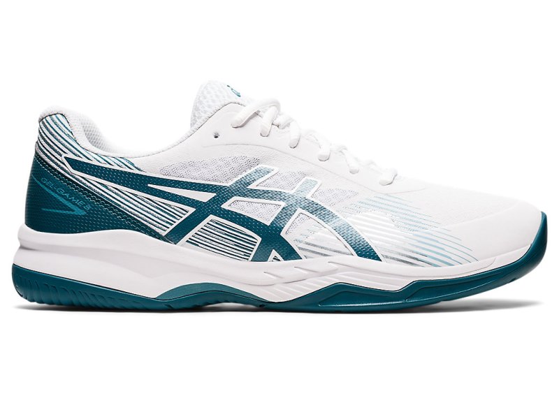 Asics Gel-game 8 Teniški Copati Moški Bele Temno Zelene | SI3963-548