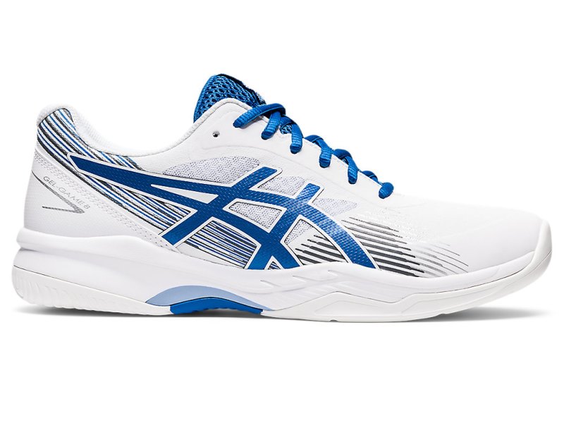 Asics Gel-game 8 Teniški Copati Moški Bele Modre | SI8253-062