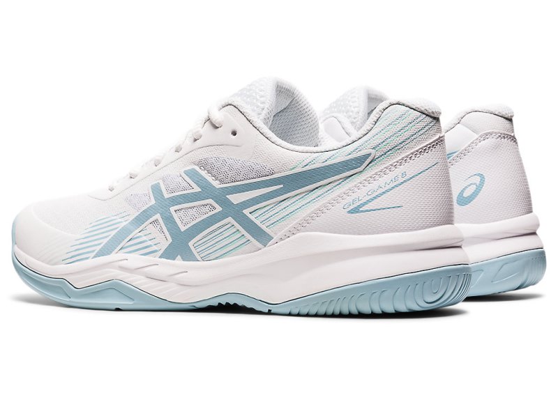 Asics Gel-game 8 Teniški Copati Ženske Bele Modre | SI2114-417