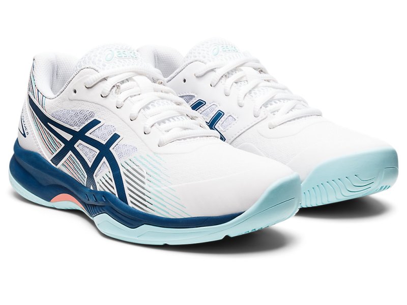 Asics Gel-game 8 Teniški Copati Ženske Bele Svetlo Indigo | SI9213-949