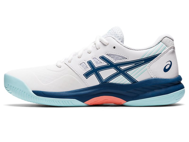 Asics Gel-game 8 Teniški Copati Ženske Bele Svetlo Indigo | SI9213-949