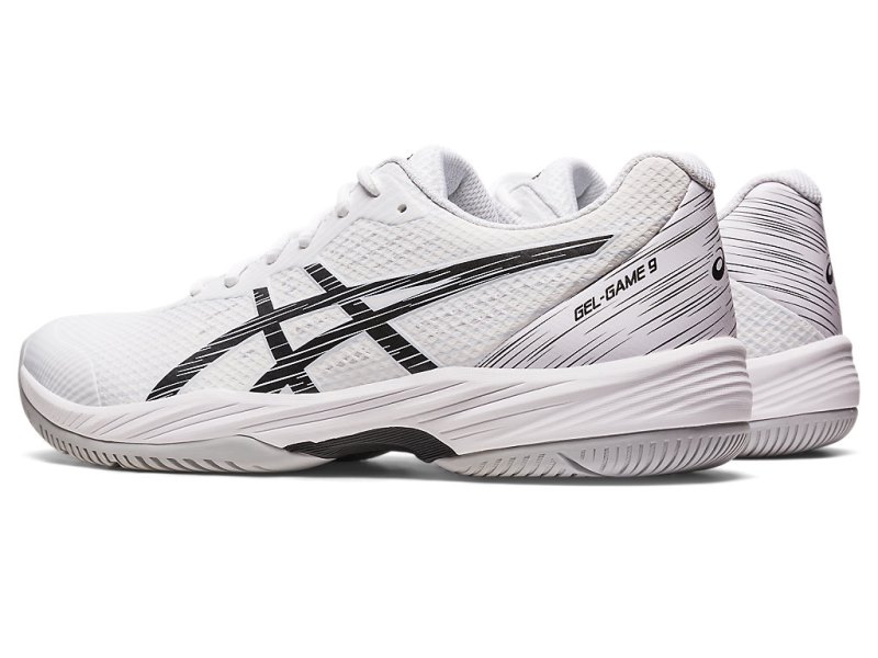 Asics Gel-game 9 Teniški Copati Moški Bele Črne | SI5537-180