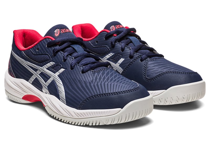 Asics Gel-game 9 Teniški Copati Otroški Črne Srebrne | SI2163-430