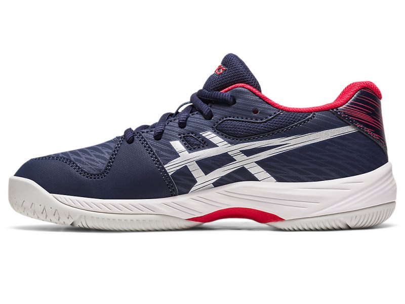 Asics Gel-game 9 Teniški Copati Otroški Črne Srebrne | SI2163-430