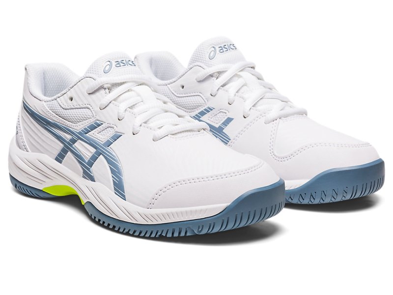 Asics Gel-game 9 Teniški Copati Otroški Bele Sive Modre | SI4999-819