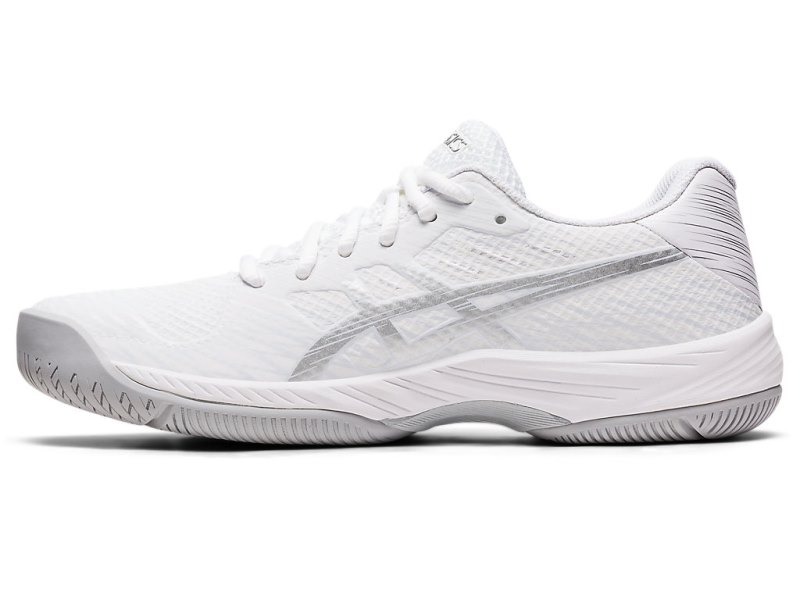 Asics Gel-game 9 Teniški Copati Ženske Bele Srebrne | SI9844-395