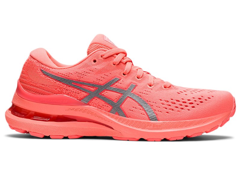 Asics Gel-kayano 28 Lite-show Tekaški Čevlji Ženske Sive Oranžne Koralne | SI9117-048