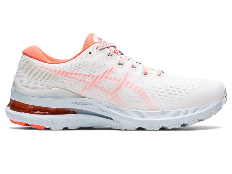 Asics Gel-kayano 28 Tekaški Čevlji Ženske Bele Koralne | SI4652-453