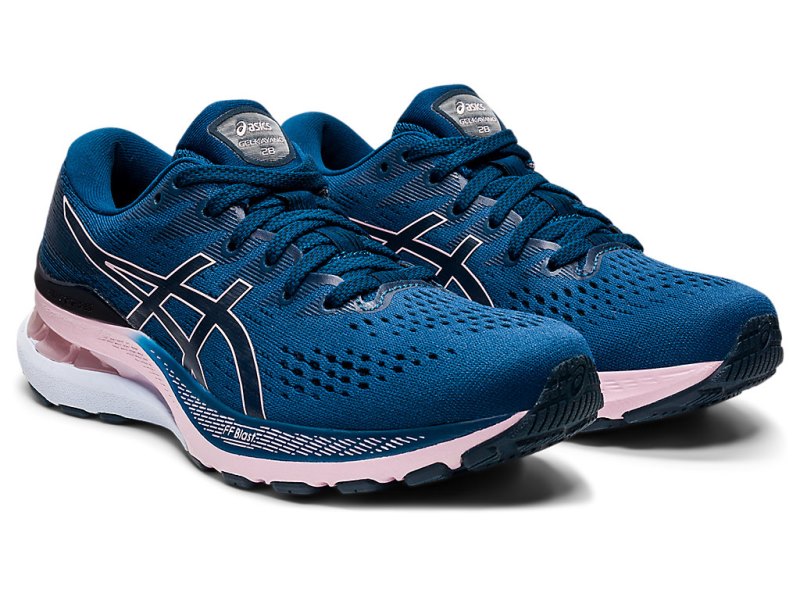 Asics Gel-kayano 28 Tekaški Čevlji Ženske Modre Roza | SI6002-979