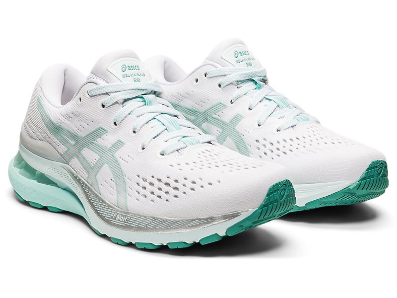 Asics Gel-kayano 28 Tekaški Čevlji Ženske Bele Zelene | SI6545-567