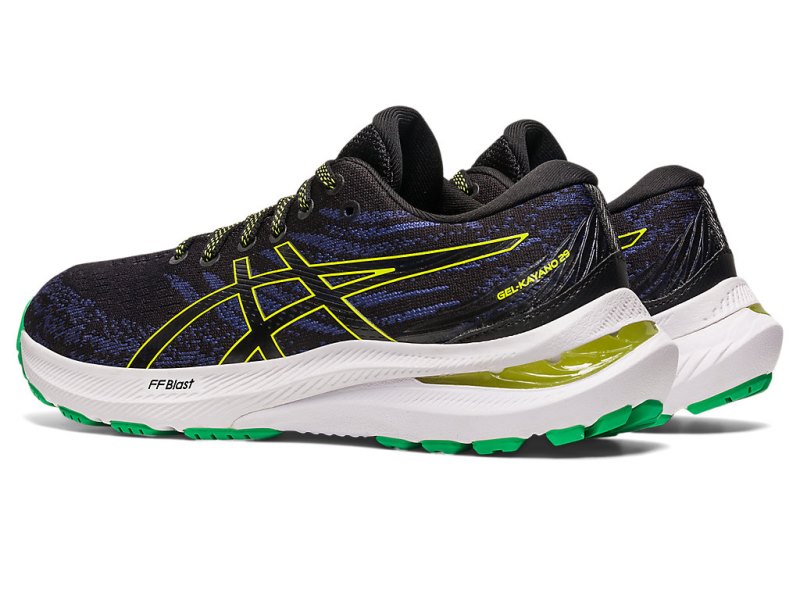 Asics Gel-kayano 29 Športne Superge Otroški Črne Svetlo Zelene | SI0457-182