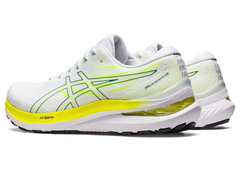 Asics Gel-kayano 29 Tekaški Čevlji Moški Bele Temno Zelene | SI3032-437