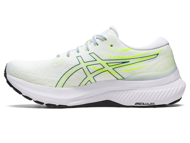 Asics Gel-kayano 29 Tekaški Čevlji Ženske Bele Temno Zelene | SI4204-989